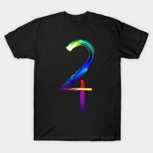 Symbols of planets luminescent paint T-Shirt